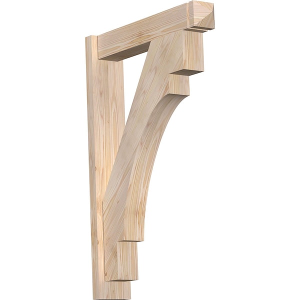 Ekena Millwork Merced Arts & Crafts Smooth Outlooker, Douglas Fir, 5 1/2"W x 26"D x 38"H OUT06X26X38MRC03SDF - main